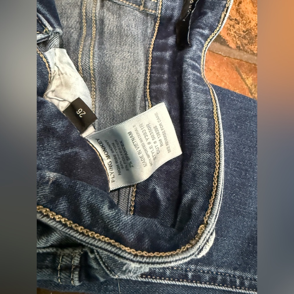 Flying Monkey High Rise Skinny Stretch Jeans‎ - Picture 4 of 4